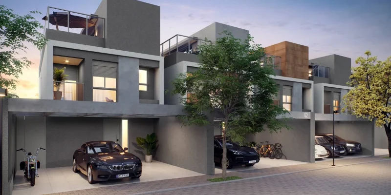 Fachada casa de 223m²