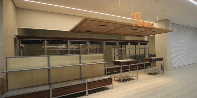 Setor Floricultura com obra finalizada