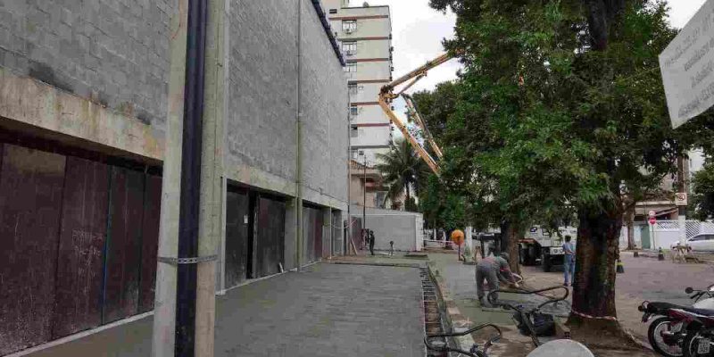 Santos' Cobasi: Outdoor area work in progress