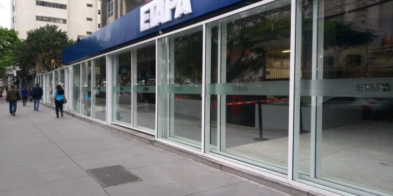 Facade and paving completed