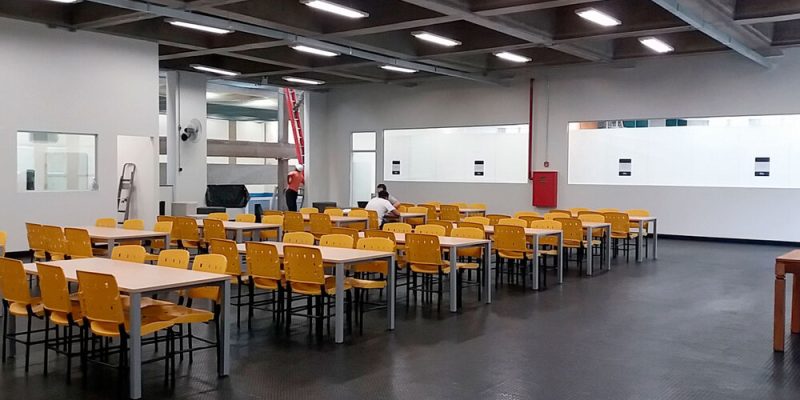 Área de convivência concluída